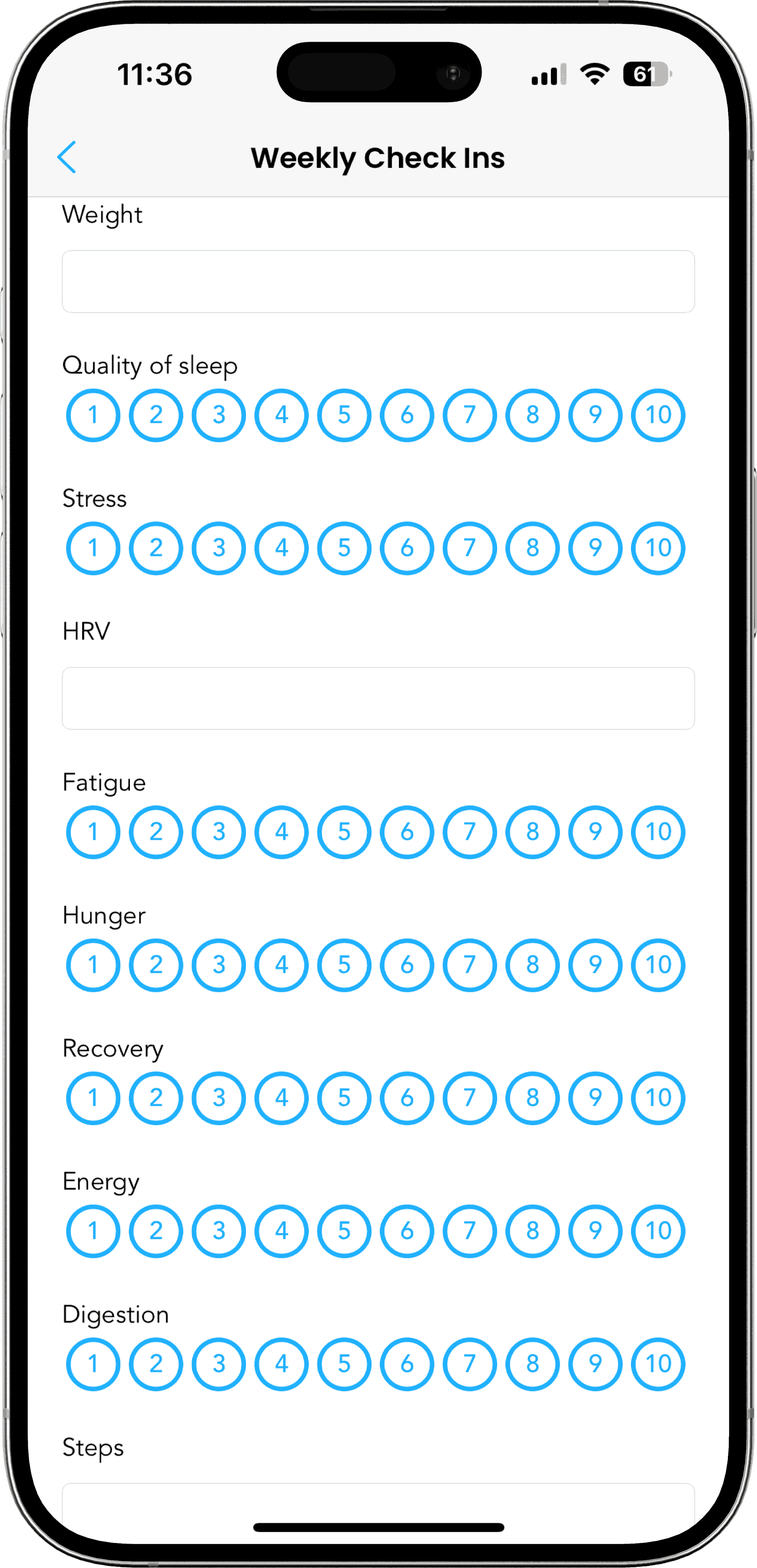 Daily habit tracker