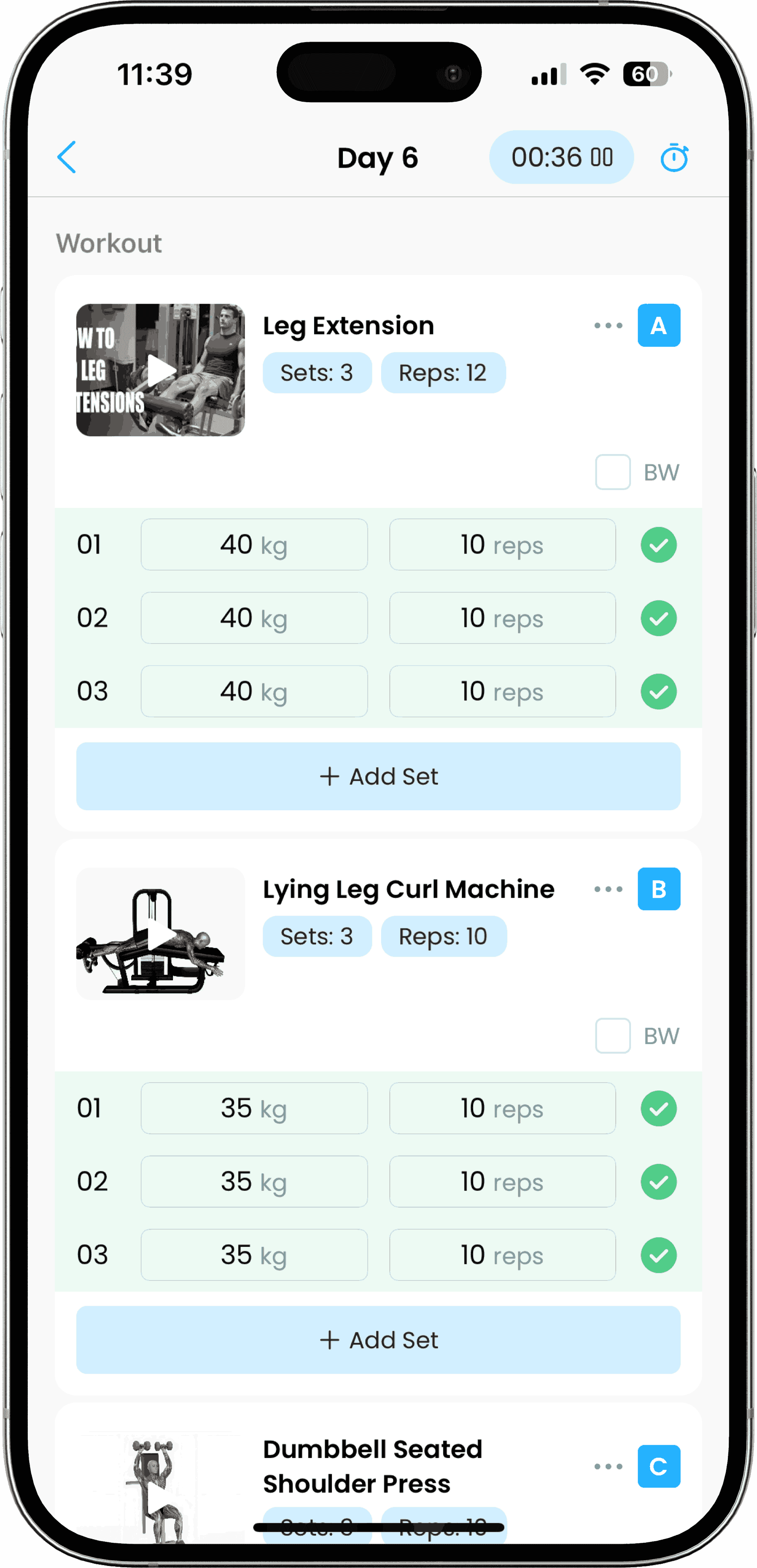 Training Log